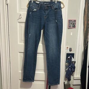 Old Navy Women's Dark Blue Straight Leg Jeans